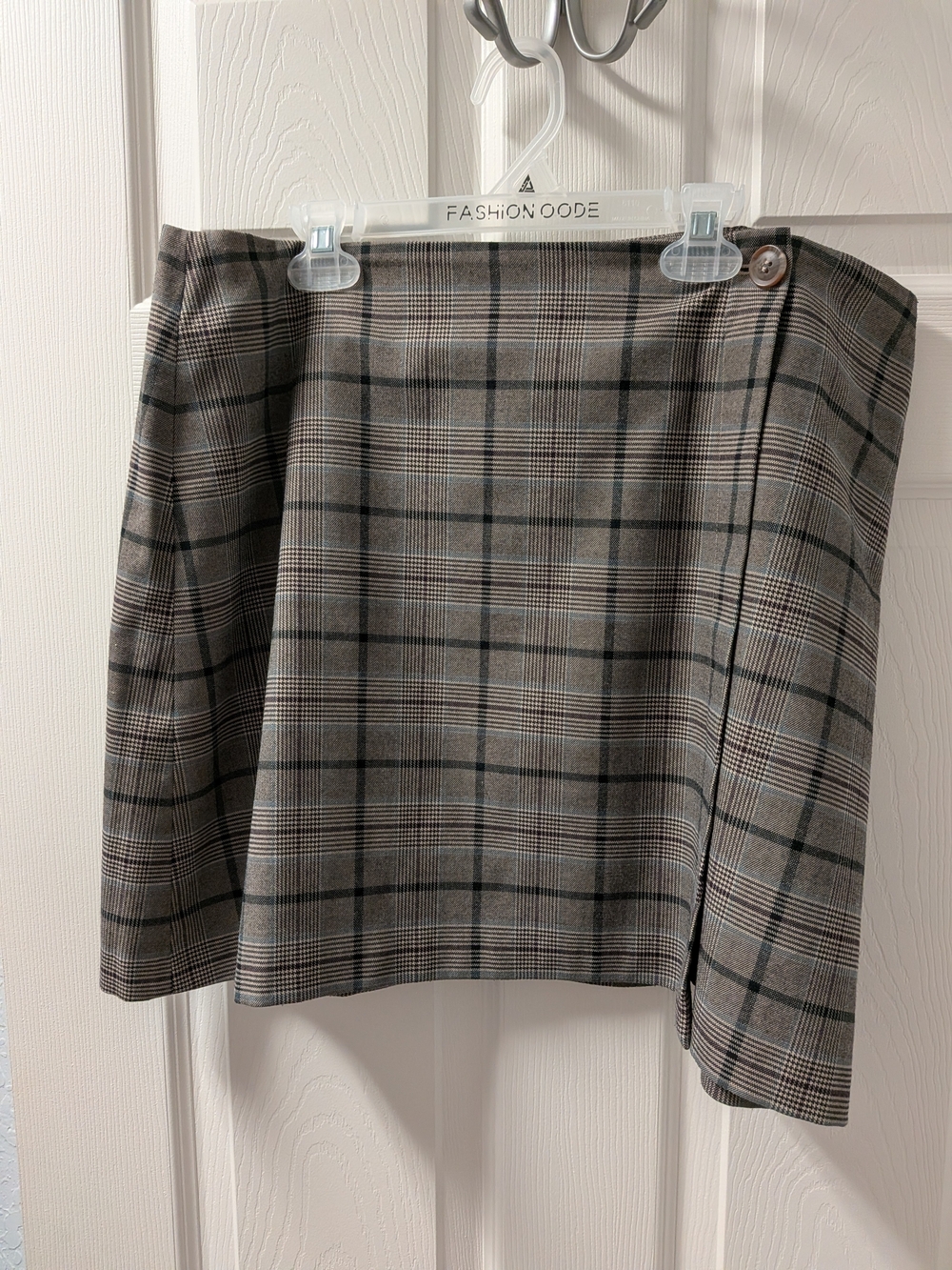 Daniel Cremieux Brown Plaid Mini Skirt